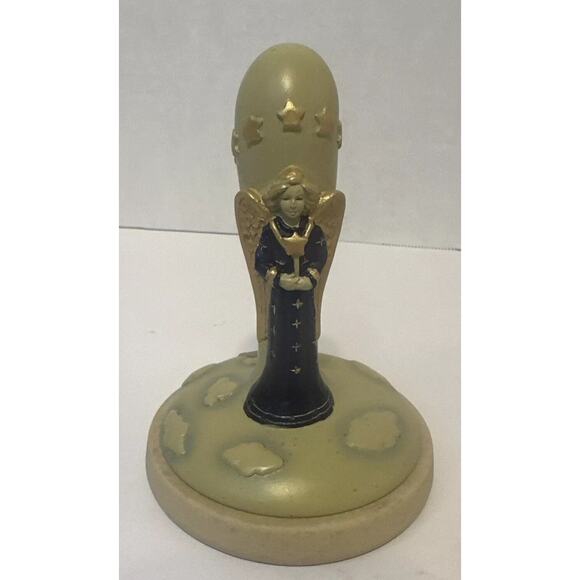 Vintage Christmas Angel & Santa Cookie Stamps Ceramic Baking Molds Set - Picture 2 of 11